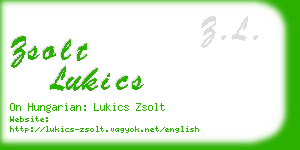 zsolt lukics business card